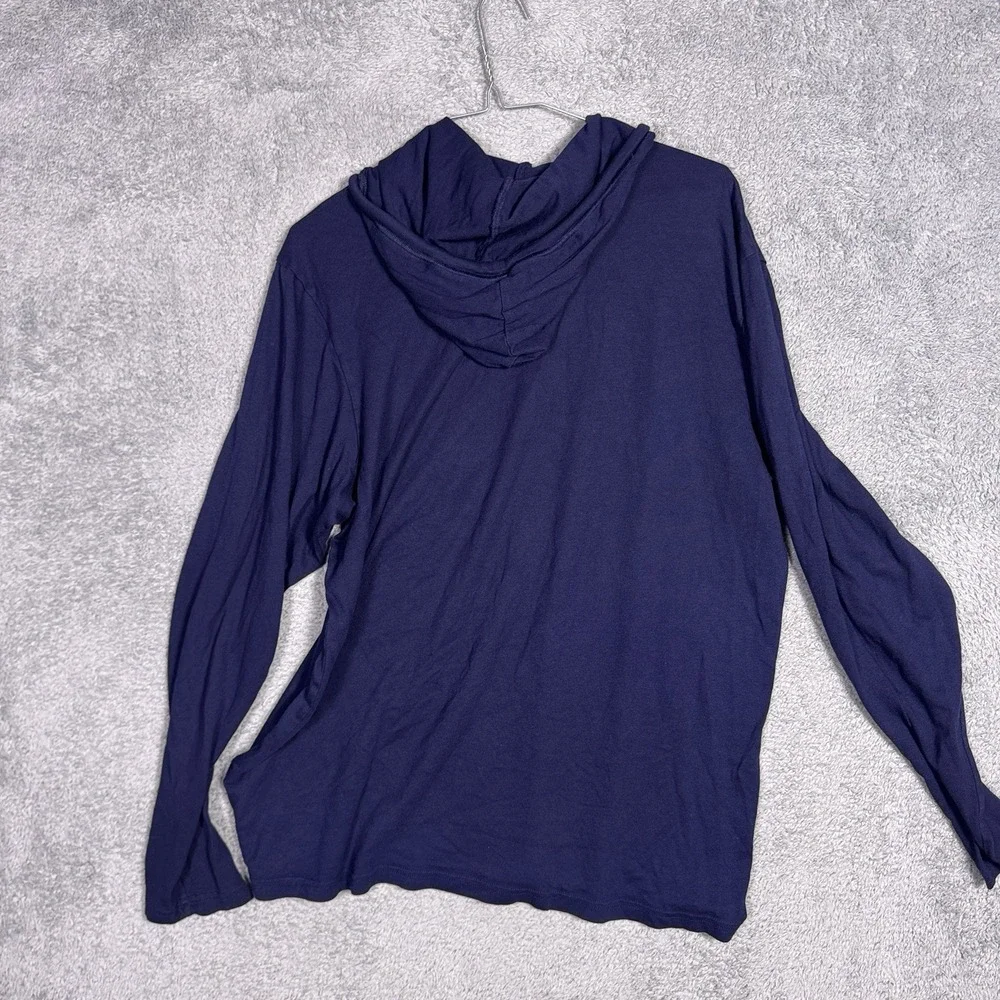 Polo Ralph Lauren Hoodie Mens M Blue Pullover Jersey Soft Pima Modal Pony